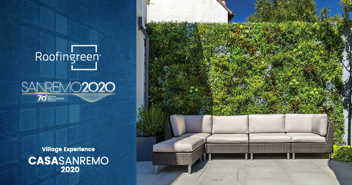 Roofingreen Terrace at the 2020 Sanremo Festival